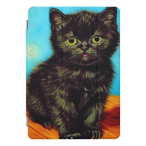 Van Gogh Style Pouting Kitten iPad Pro Cover