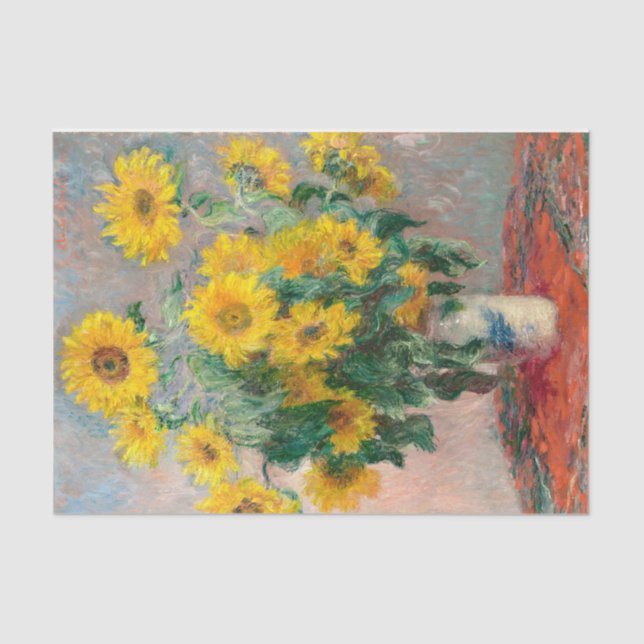 Van Gogh Sunflower Flowers Decoupaging  Decoupage Tissue Paper (Front)