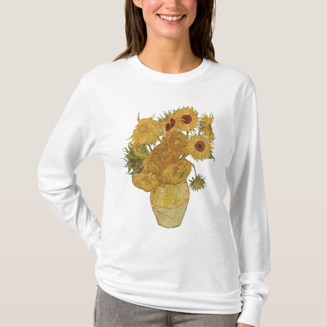 Van Gogh Sunflower T Shirt (Front)
