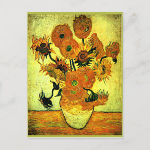 Van Gogh - Sunflowers, 14, Postcard