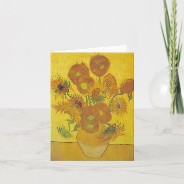 van Gogh - Sunflowers (1888) Card (Front)