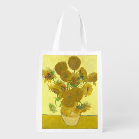 Van Gogh | Sunflowers | 1888 Reusable Grocery Bag