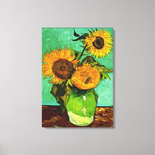 Van Gogh _ Sunflowers 3 Canvas Print