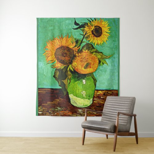 Van Gogh _ Sunflowers 3 Tapestry