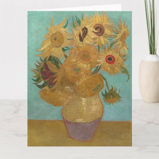 Van Gogh - Sunflowers, 3rd Version, Repetition Card (Front)