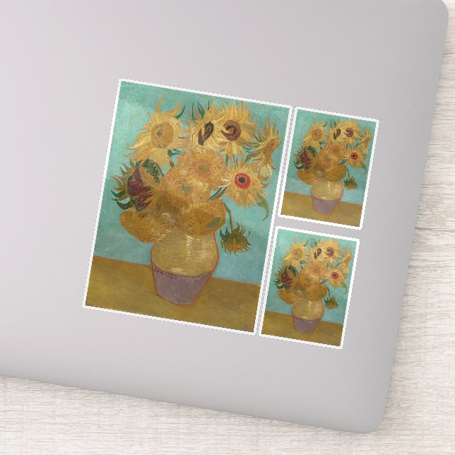 Van Gogh - Sunflowers, 3rd Version, Repetition Sticker (Detail)