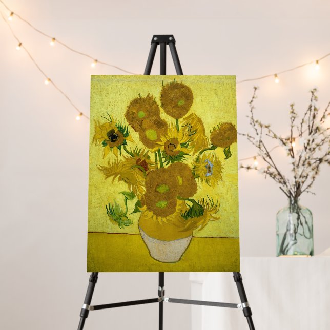 Van Gogh - Sunflowers, 4th Version, Repetition Foam Board (In Situ (Stand))