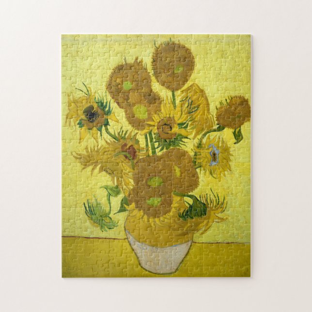 Van Gogh - Sunflowers, 4th Version, Repetition Jigsaw Puzzle (Vertical)