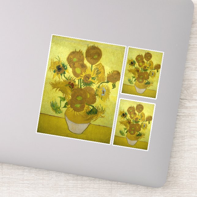 Van Gogh - Sunflowers, 4th Version, Repetition Sticker (Detail)