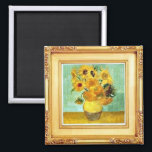 Van Gogh - Sunflowers - Art Magnet<br><div class="desc">Van Gogh ,   Sunflowers</div>