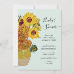 Van Gogh Sunflowers Bridal Shower Invitation<br><div class="desc">Van Gogh Sunflowers Bridal Shower Invitation - a modern take on Van Gogh's sunflowers make a unique and artistic invitation for your special celebration.</div>