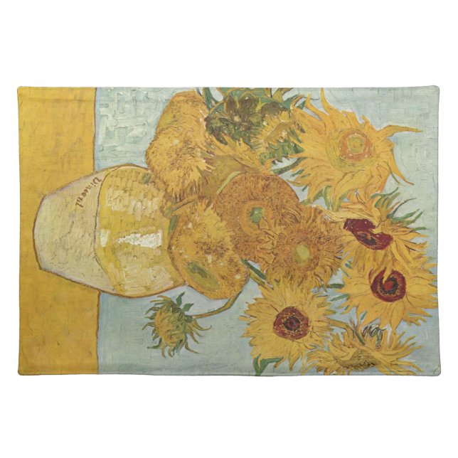 Van Gogh - Sunflowers Cloth Placemat (Front)