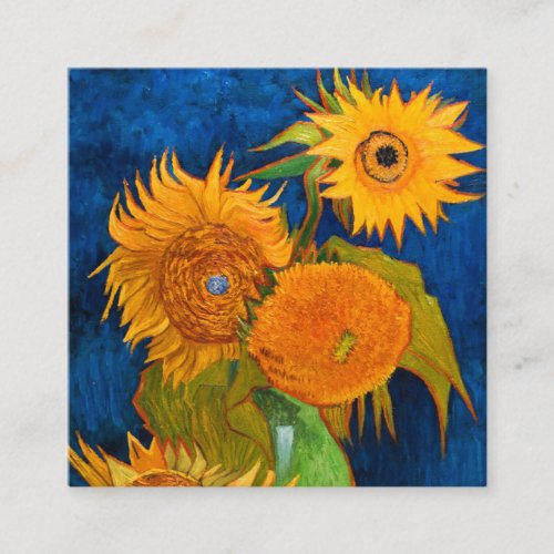 Van Gogh Sunflowers Enclosure Card