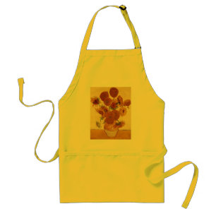 Van Gogh Sunflowers (F454) Vintage Fine Art Adult Apron