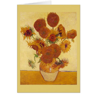 Van Gogh Sunflowers (F454) Vintage Fine Art Cards