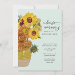 Van Gogh Sunflowers Housewarming Party Invitation<br><div class="desc">Van Gogh Sunflowers Housewarming Party Invitation - a modern take on Van Gogh's sunflowers make a unique and artistic invitation for your celebration in your new home.</div>