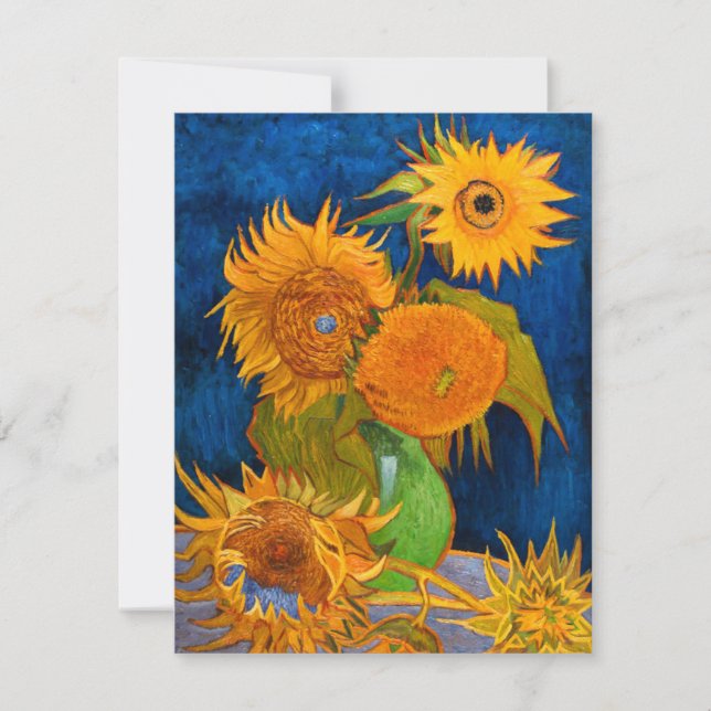 Van Gogh Sunflowers Invitation (Front)