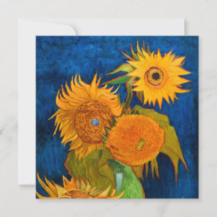 Van Gogh Sunflowers Invitation