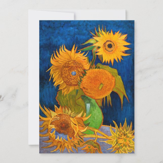 Van Gogh Sunflowers Invitation (Front)