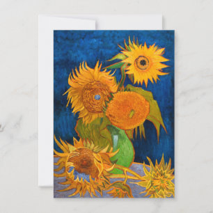 Van Gogh Sunflowers Invitation