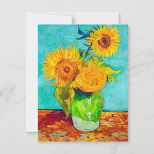 Van Gogh Sunflowers Invitation