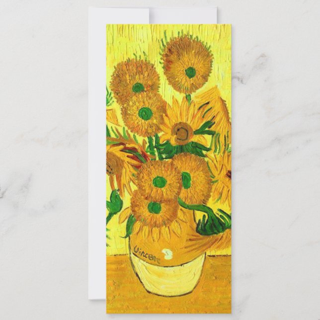 Van Gogh Sunflowers Invitation (Front)