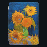 Van Gogh Sunflowers iPad Pro Cover<br><div class="desc">iPad Pro Cover featuring Vincent van Gogh’s Vase with Five Sunflowers (1888). Still life depicting five beautiful sunflowers in a green vase. A great gift for fans of Post-Impressionism and Dutch art.</div>