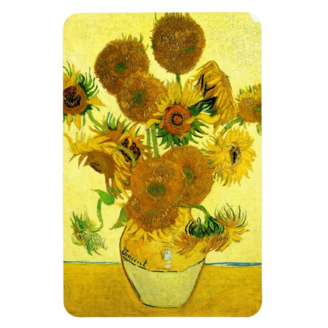 Van Gogh Sunflowers Magnet (Vertical)