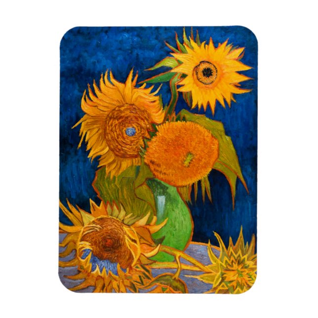Van Gogh Sunflowers Magnet (Vertical)