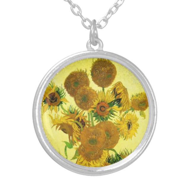 Van Gogh Sunflowers Necklace (Front)