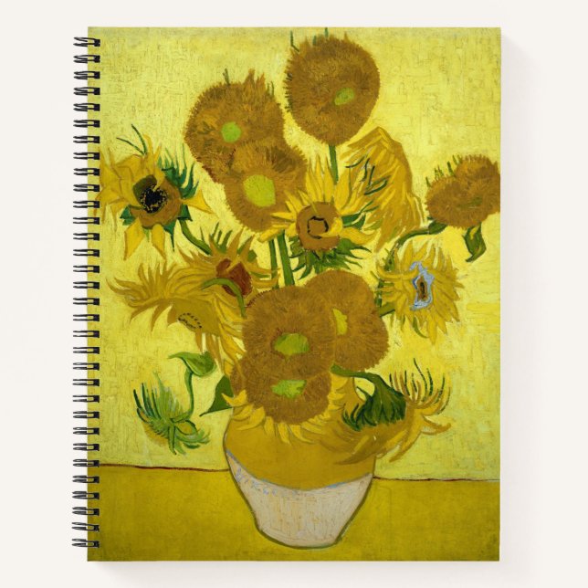 Van Gogh Sunflowers Notebook (Front)