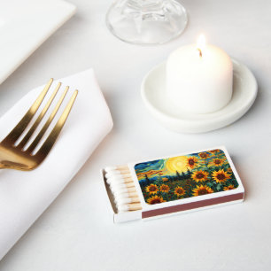 Van Gogh Sunflowers Painting Matchboxes