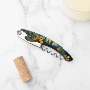 Van Gogh Sunflowers Painting Waiter's Corkscrew