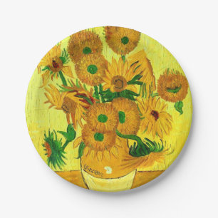 Van Gogh Sunflowers Paper Plates
