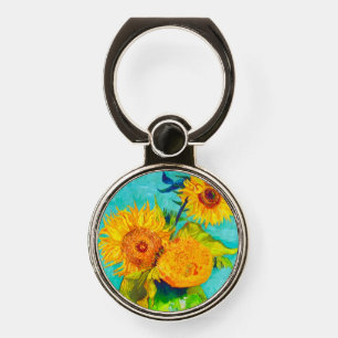 Van Gogh Sunflowers Phone Ring Stand