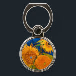 Van Gogh Sunflowers Phone Ring Stand<br><div class="desc">Phone Grip featuring Vincent van Gogh’s Vase with Five Sunflowers (1888). Still life depicting five beautiful sunflowers in a green vase. A great gift for fans of Post-Impressionism and Dutch art.</div>