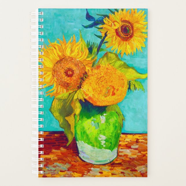 Van Gogh Sunflowers  Planner (Front)