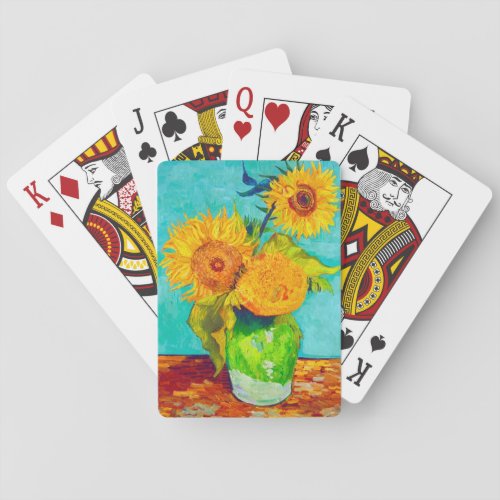 Van Gogh Sunflowers  Poker Cards