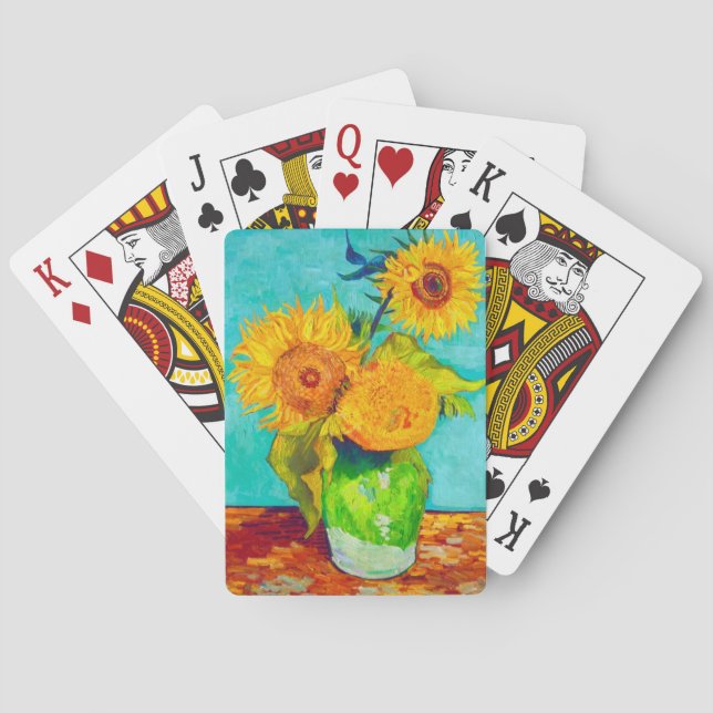 Van Gogh Sunflowers  Poker Cards (Back)