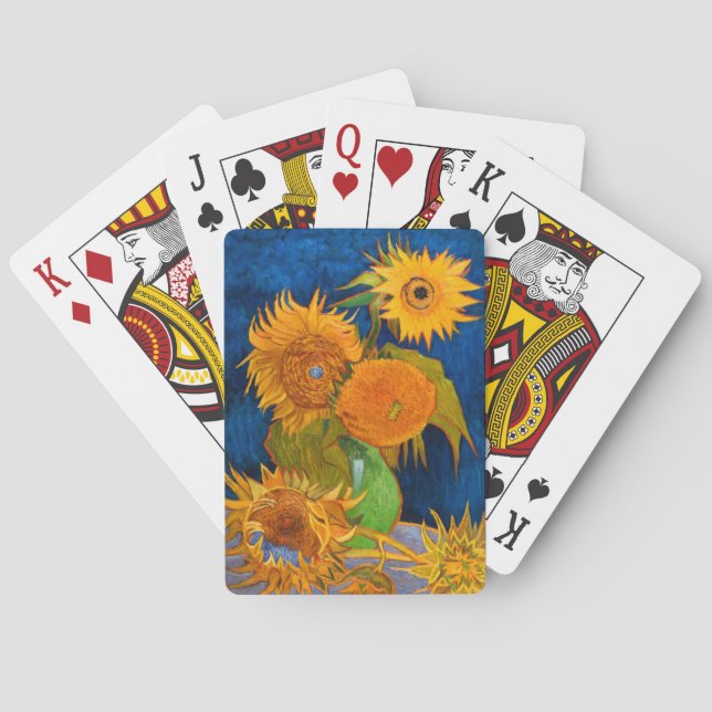 Van Gogh Sunflowers Poker Cards (Back)
