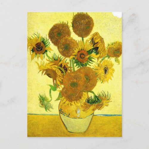 Van Gogh Sunflowers Postcard