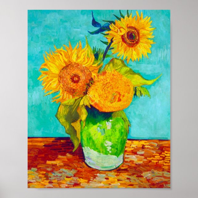 Van Gogh Sunflowers  Poster (Front)