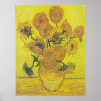 Van Gogh Sunflowers Posters | Zazzle