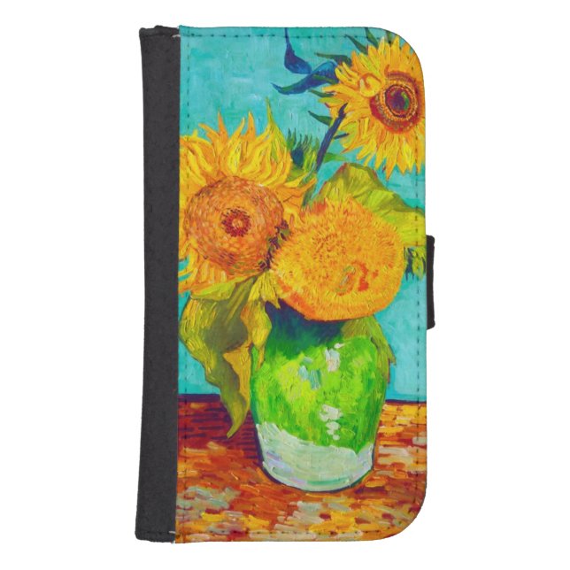 Van Gogh Sunflowers  Samsung Galaxy Wallet Case (Front)