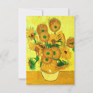 Van Gogh Sunflowers Save The Date