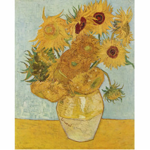 Van Gogh Sunflowers Statuette