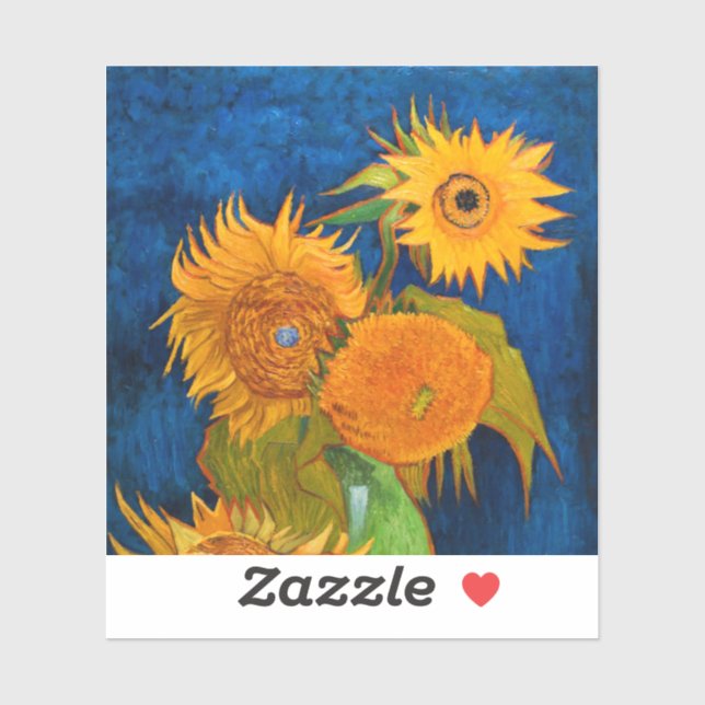  Van Gogh Sunflowers Sticker (Sheet)