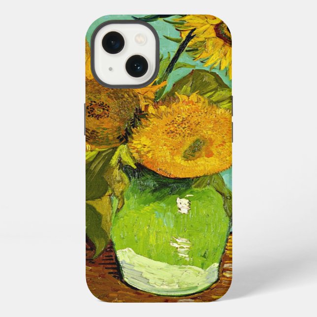 Van Gogh - Sunflowers, Three Iphone Case (Back)