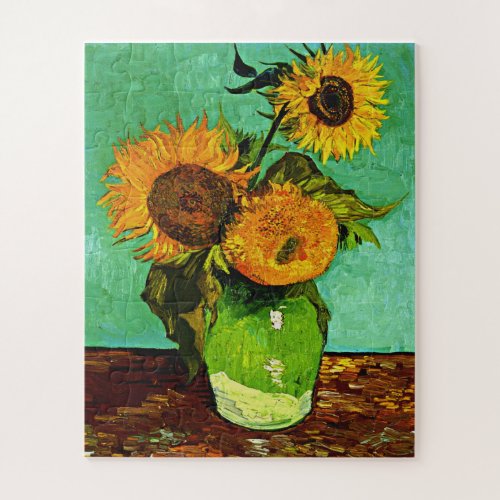 Van Gogh _ Sunflowers Three Jigsaw Puzzle