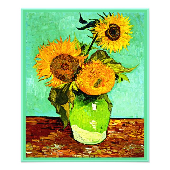 Van Gogh - Sunflowers, Three, Photo Print (Front)